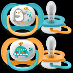 Пустышка Philips Avent Ultra Air Lime Пингвин/черепаха 2шт 6м+