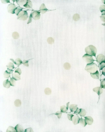 Фотография товара Пеленка муслиновая Little Star, веточки оливковые, 125х125 см