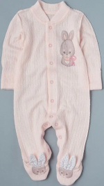 Фотография товара Комбез-стойка Little Star Заинька виктория, розовый (74)