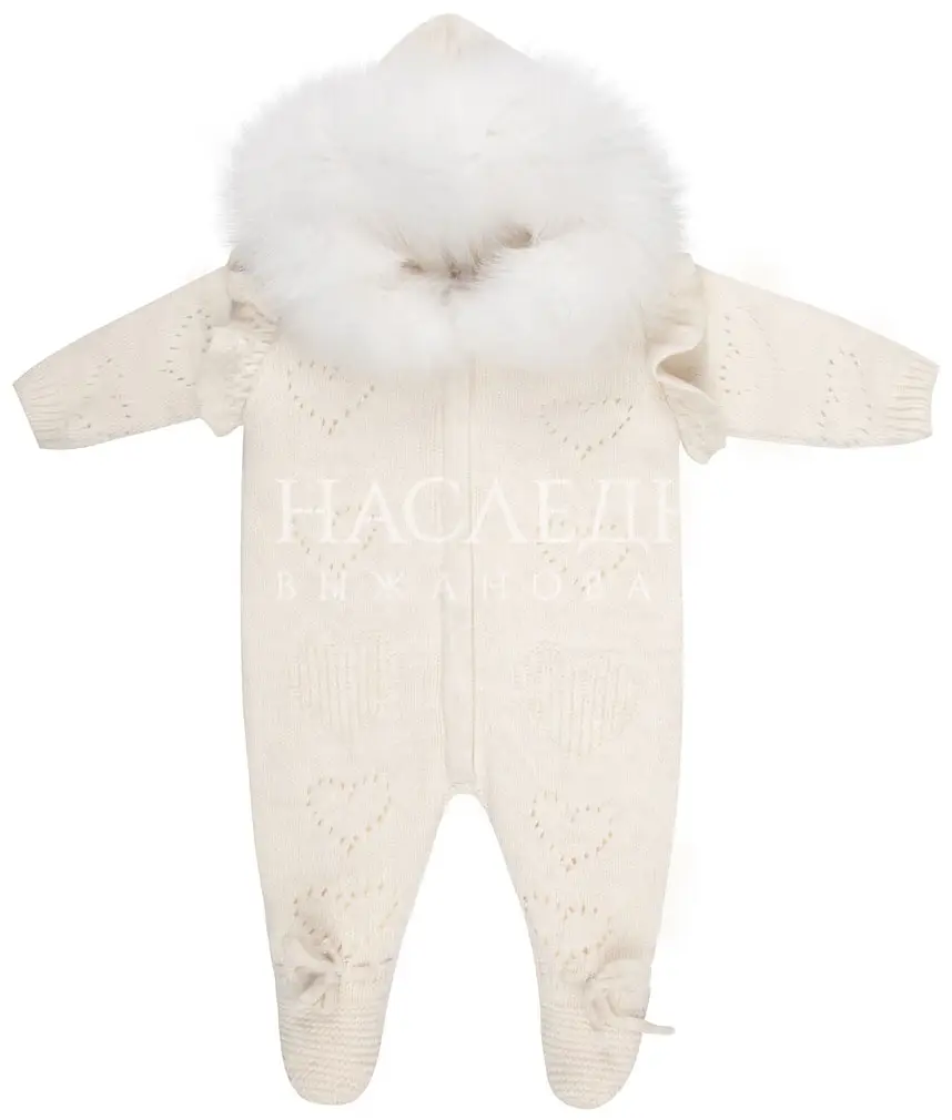 Комбинезон с капюшоном на молнии Наследник Выжанова экрю 68