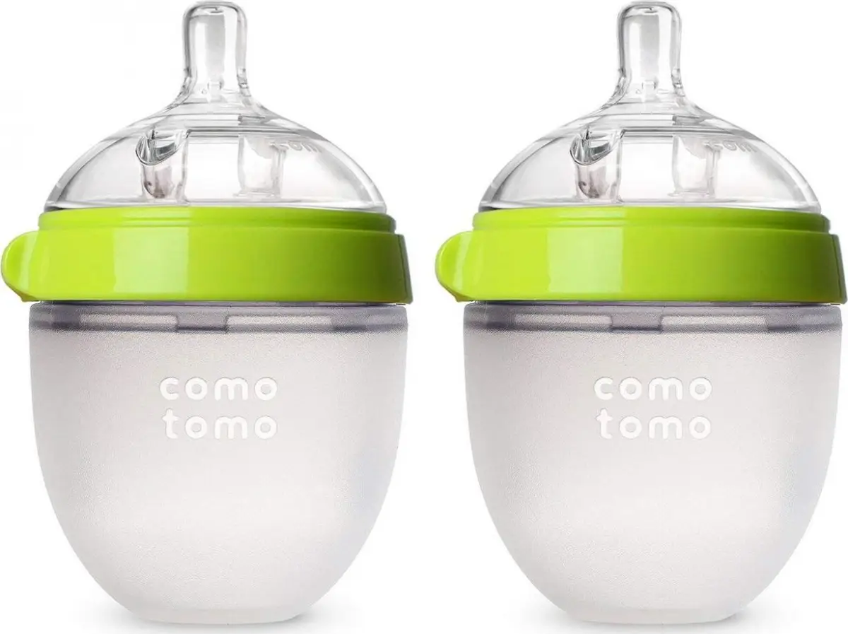Набор бутылочек для кормления Comotomo, цвет зеленый Natural Feel Baby Bottle 150 мл
