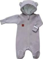 Фотография товара Комбинезон Bunnyphant для малыша с начёсом, размер 56, пепельный