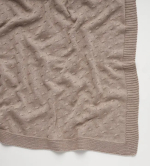 Фотография товара Плед вязаный Little Star Eseniya шоколадный коктейль 90х100 см