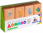Фотография товара Настольная игра Домино дикие животные ПК Лидер 17042 22 штуки