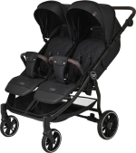 Фотография товара Коляска детская Duocity Pituso для двойни, прогулочная, Black/Черный/PU