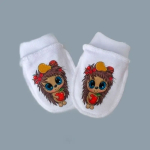 Фотография товара Антицарапки Little Star Принт Ёжик белый 2 пары 56