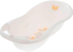 Фотография товара Ванночка Tega Baby Teddy Мишки белый жемчуг 102 cм со сливом