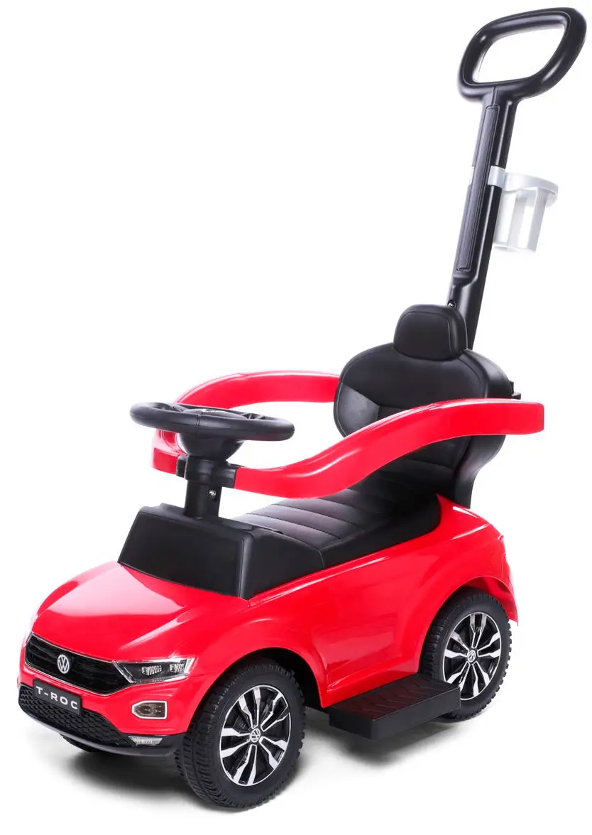 Каталка-толокар Babycare T-Rock 651 кожаное сидение, красный