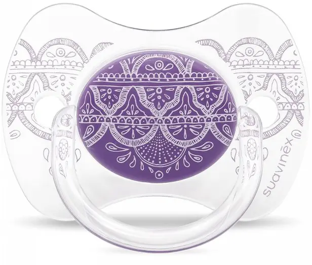 Пустышка с силиконовой физиологической соской Suavinex Haute Сouture (4-18 мес) фиолетовый