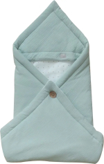 Фотография товара Конверт из муслина пуговице, светло-оливковый, Bunnyphant