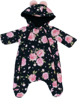 Фотография товара Комбинезон утеплённый Luxury Baby Пионы чёрный 68