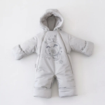 Фотография товара Комбинезон-трансформер KiDi Просто Космос, с отворотами, 3 сезона, серый 20-22, 62-74 см