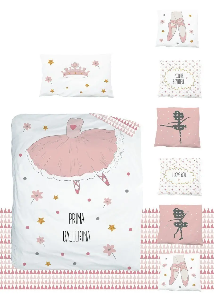 Комплект в кроватку AmaroBaby Exclusive Creative Collection Prima Ballerina 18 предметов, сатин
