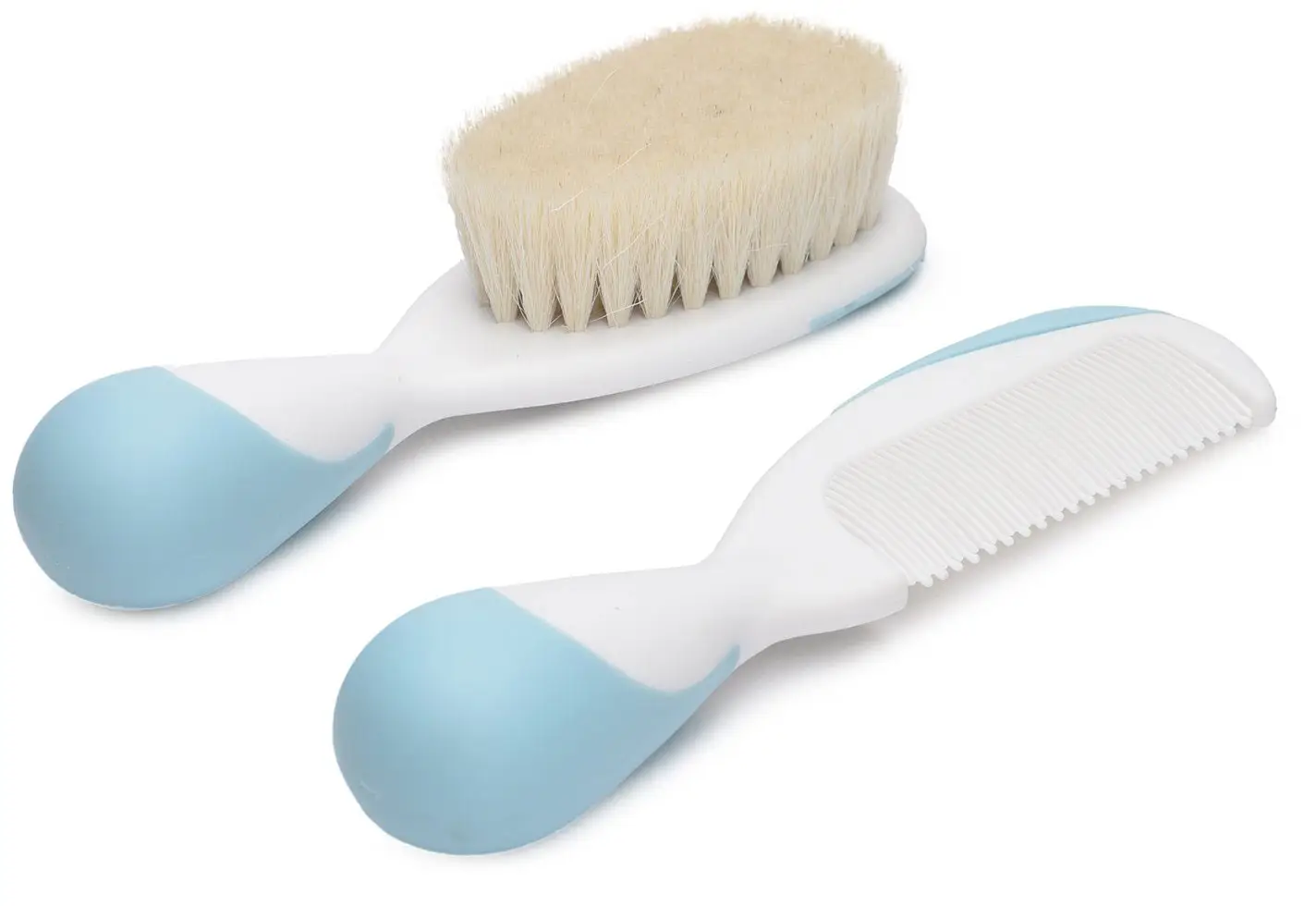 Расчёска и щётка Chicco 0-12 мес голубой