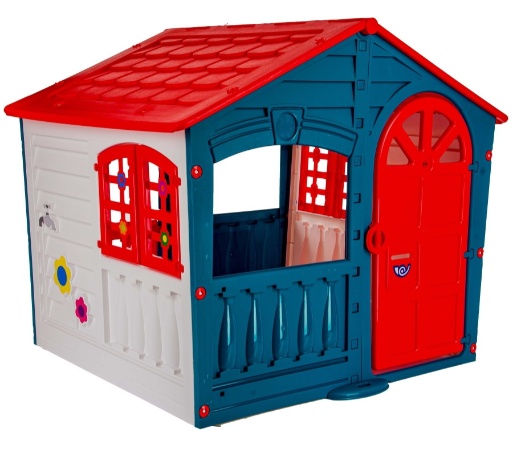 PALPLAY Игровой домик Красный/Морской/Белый/Twilight,140*111*115h