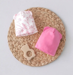 Шапочка KiDi Цветочный Сад легкая с отворотом и ушками 2 штуки 3-6 месяцев