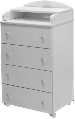 Комод Loona Lupine 600/4 с откидной пеленальной доской, серый Комод Loona Lupine 600/4 с откидной пеленальной доской, серый