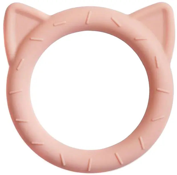 Силиконовый прорезыватель Mushie Cat Blush
