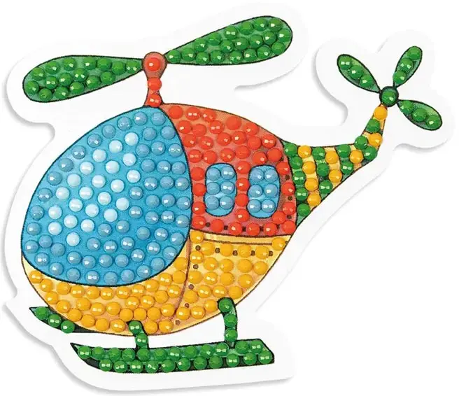 Кристальная мозаика Фрея, магнит Вертолёт, 9x7.5 см