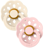 Фотография товара Набор пустышек Bibs Boheme Ivory, Blossom 0-6 месяцев