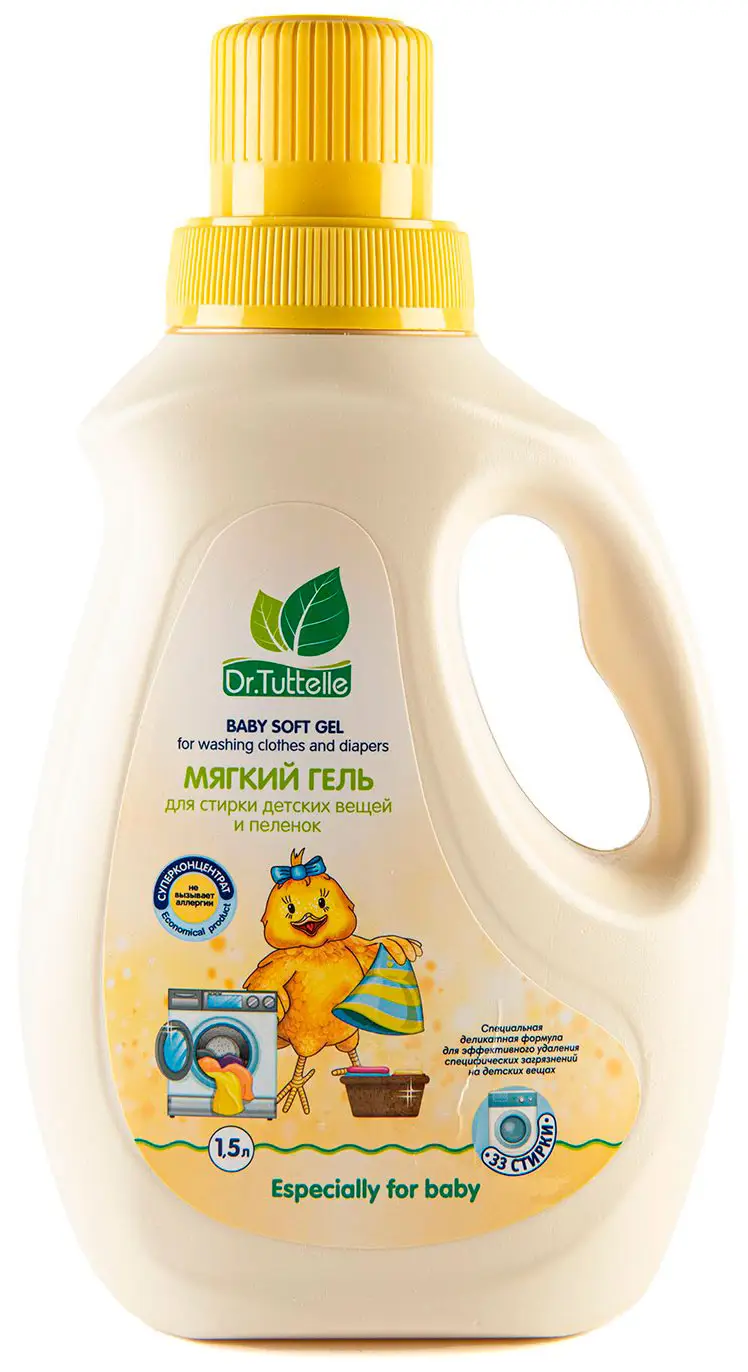 Мягкий гель для стирки детских вещей и пеленок Dr.Tuttelle 1,5 л