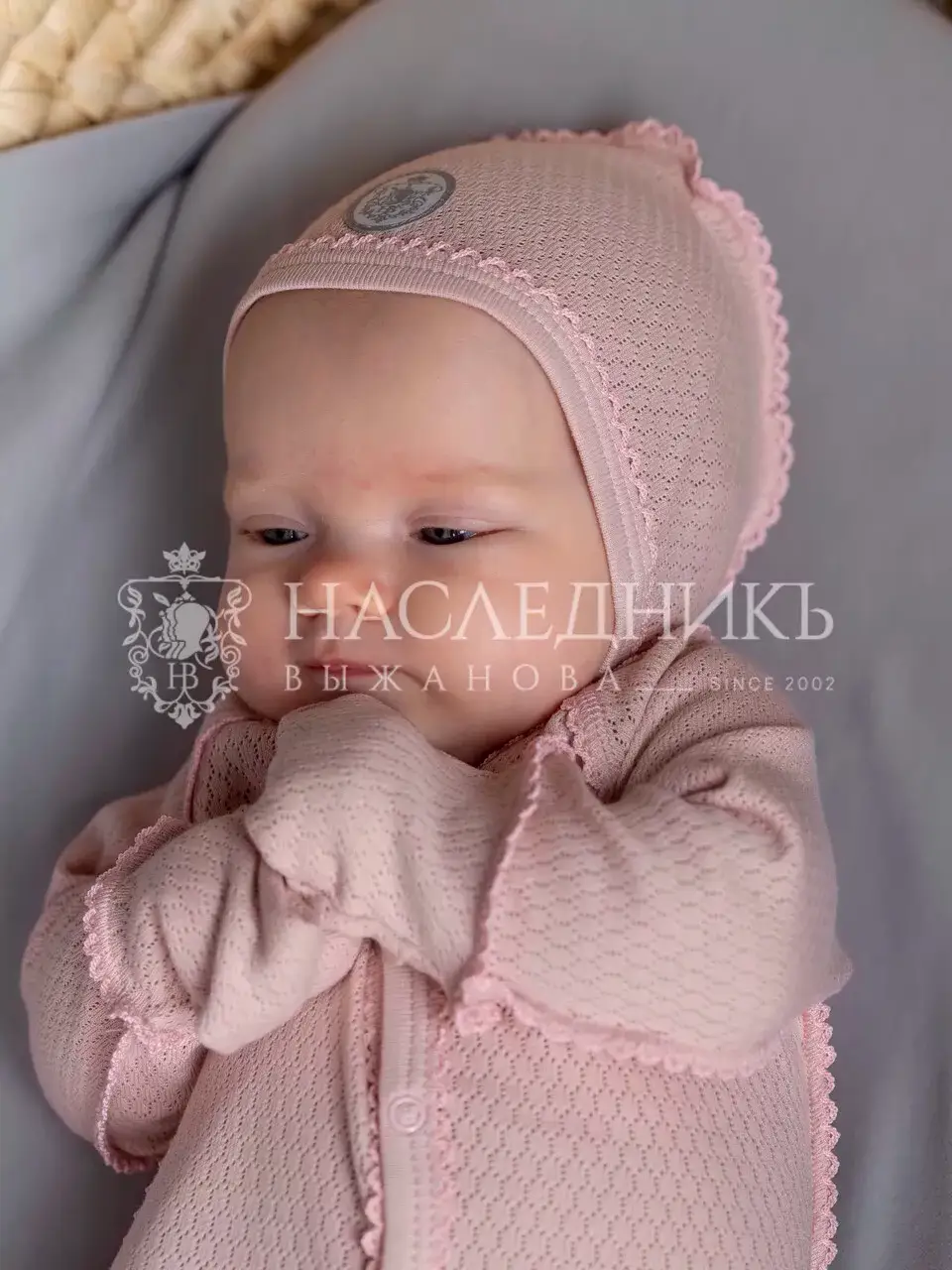 Чепчик Наследник Выжанова пудра, р. 40