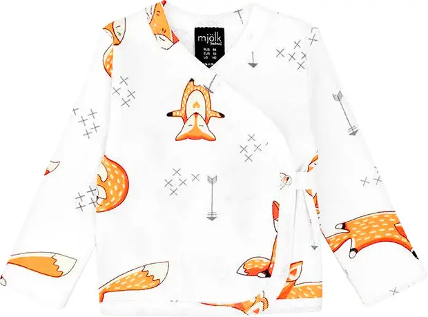 Распашонка Mjolk Лисички, р. 62
