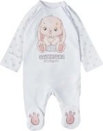 Фотография товара Комбинезон Little Star Зайчишка Малыш интерлок, белый 74