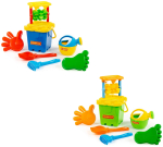 Фотография товара Набор №286 Полесье песочная мельница №2 с основанием ситечко-крепость большое+ аксессуары, в ассортименте