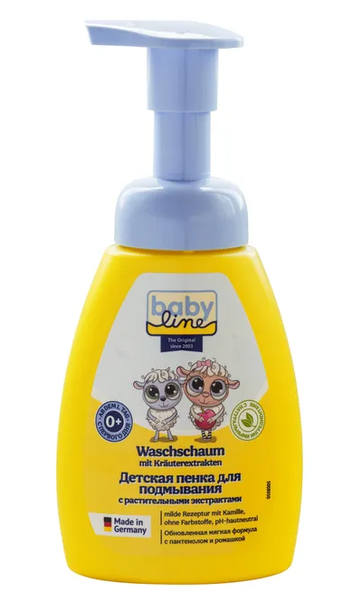 Пенка для подмывания детская 250мл baby line (8)