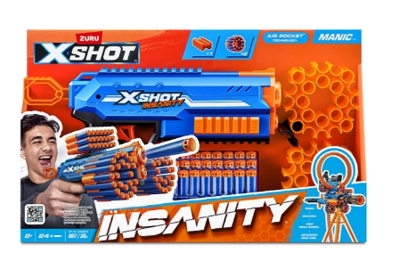 Фотография товара Икс Шот Бластер INSANITY MANIC с акс. X-SHOT