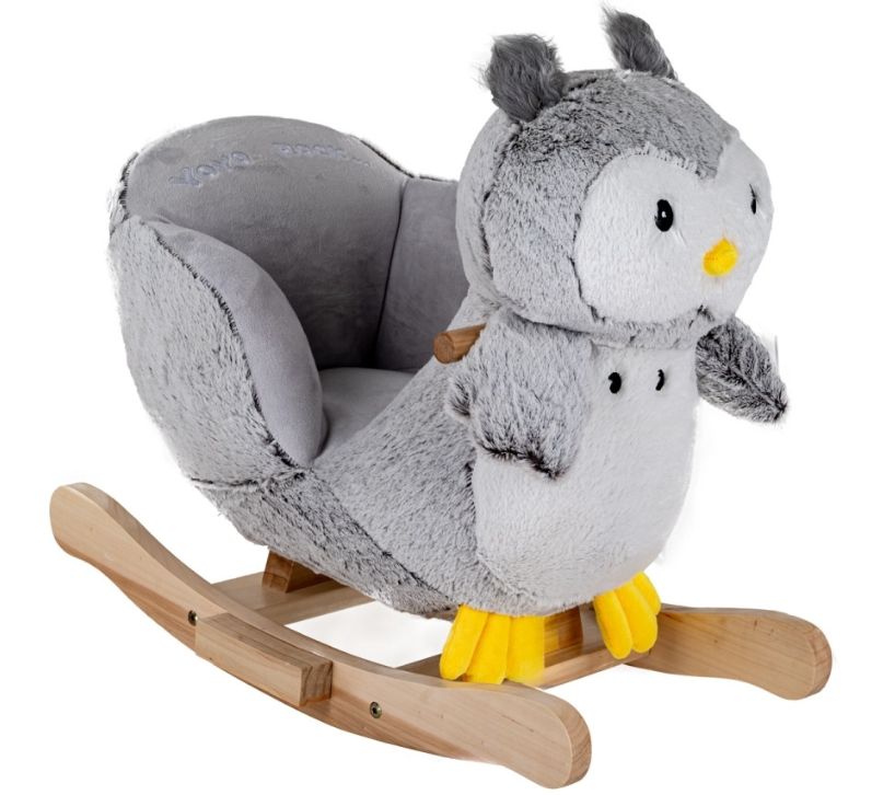Фотография товара PITUSO Качалка (с сиденьем) Пингвиненок, плюш.,муз.,Серый, 61*32*52см