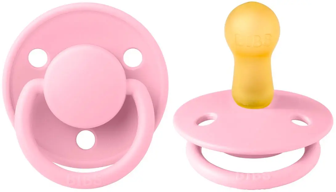 Пустышка Bibs De Lux Latex Baby Pink 6+ месяцев