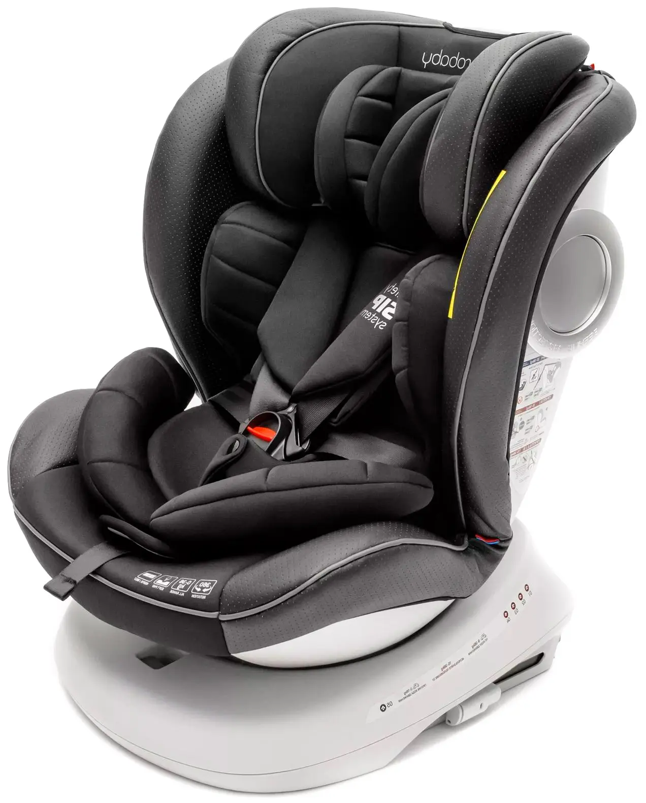 Автокресло группа 0/1/2/3 (0-36 кг) AmaroBaby Champion Isofix класс D, черный