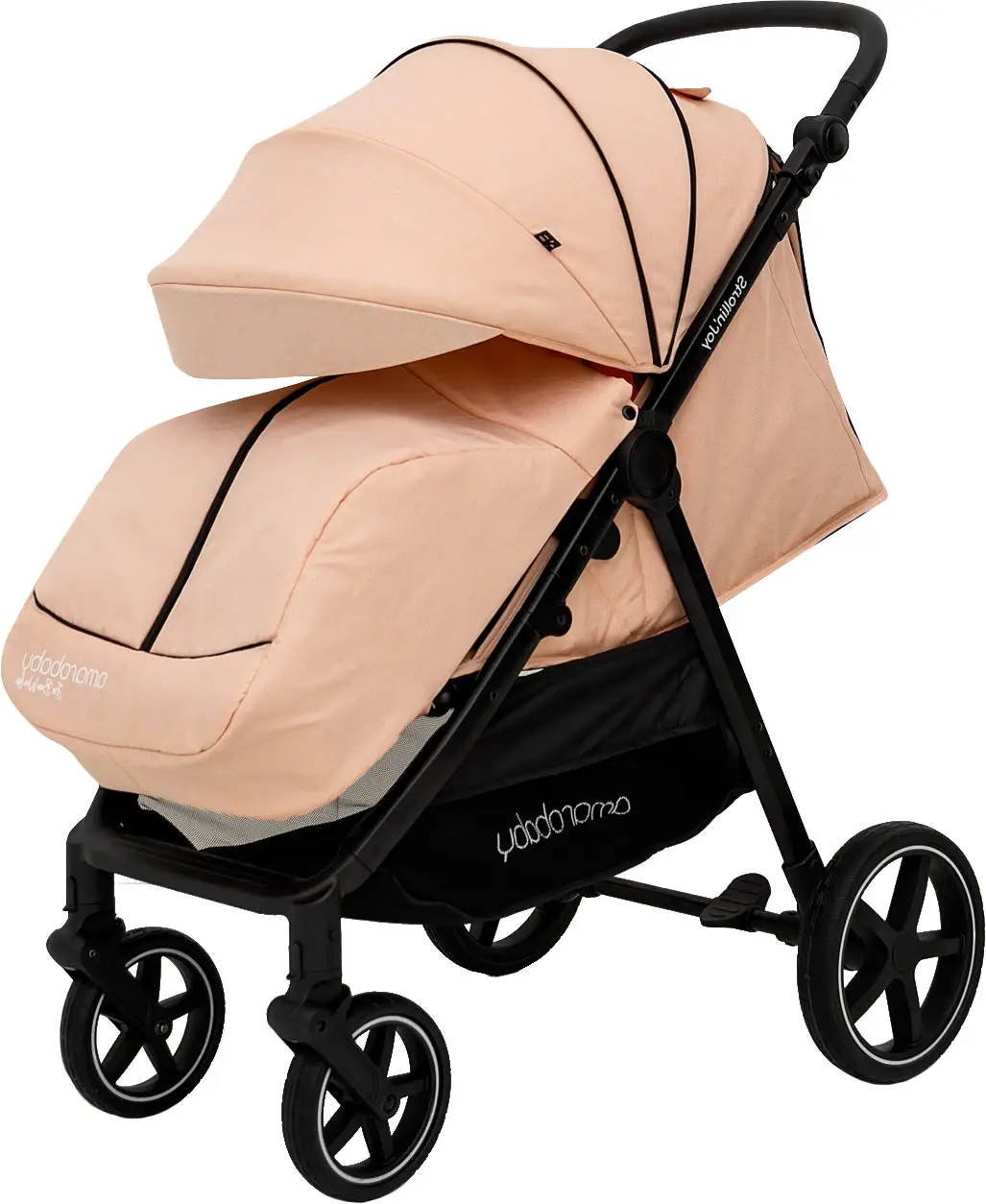 Прогулочная коляска Amarobaby, Strollin Joy, бежевая, персиковый