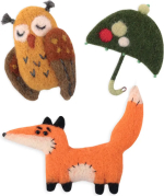 Фотография товара Набор для валяния Woolla Осенние броши