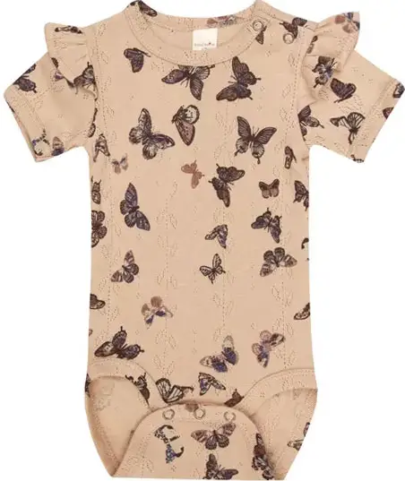 Боди бабочки на бежевом, р. 68, Б112/17-Р