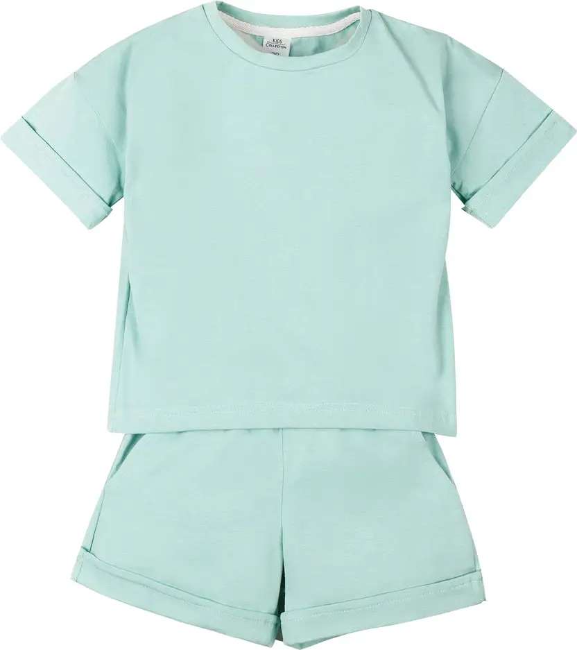 Костюм детский Amarobaby Jump футболка, шорты, мятный, размер 92-98