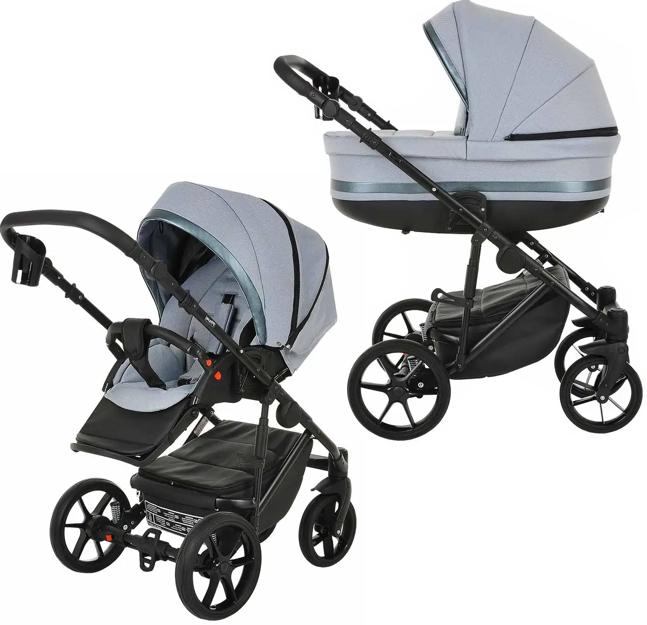 Коляска Pituso Luna (2 в 1) Light Mint