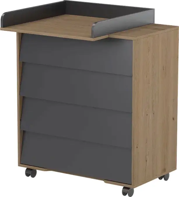 Комод Incanto Cambridge 800/4 цвет дуб/графит