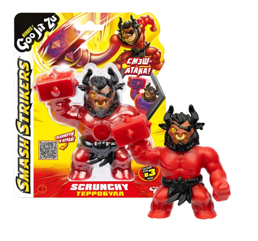 Гуджитсу Игрушка Терробулл Смэш Страйкерс тянущаяся фигурка GooJitZu