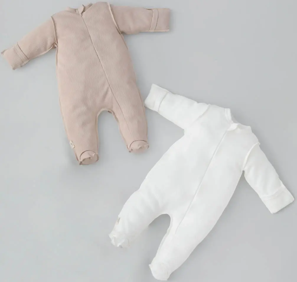 Комбинезон слип на молнии KiDi Kids Капучино, 2 шт, р. 16, рост 50-56 см