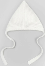 Фотография товара Шапка детская вязаная Amarobaby Pure Love Elf, демисезонная, молочный, р.38-40