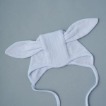 Фотография товара Чепчик с ушками Зайчонок виктория голубой 36 см