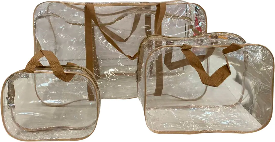 Набор сумок в роддом ЭКОПАК 3 в 1 бежевый