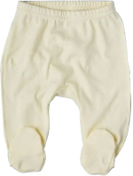 Фотография товара Ползунки на резинке Little Star интерлок желтый 62