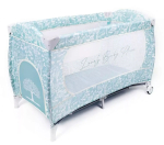Манеж-кровать Amarobaby Happy Place, прямоугольный, голубой