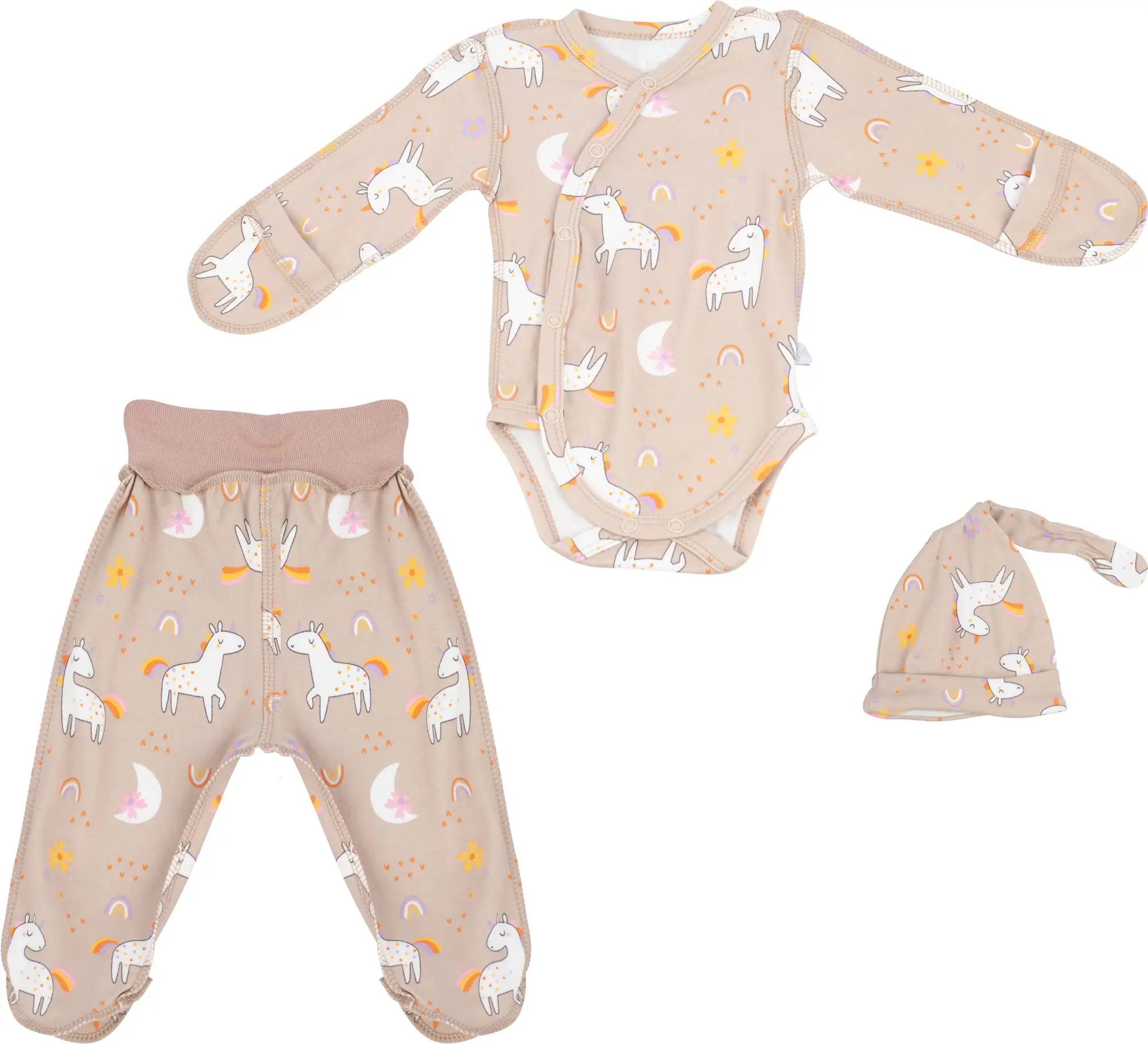 Комплект Little BIG Star, интерлок, единороги, размер 36-56, арт. 293222