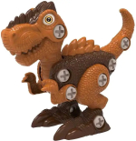 Фотография товара Junfa Динозаврик-конструктор в яйце в наборе с отверткой, коричневый