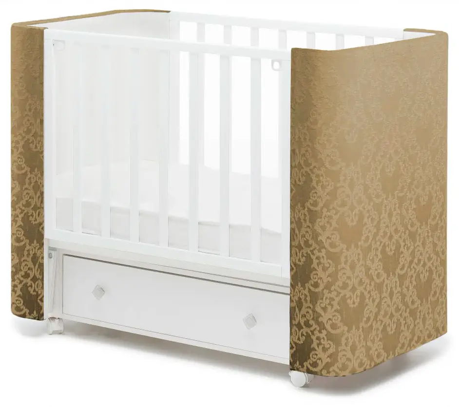 Кровать-маятник Островок уюта Милана Белиссимо карамель, белый